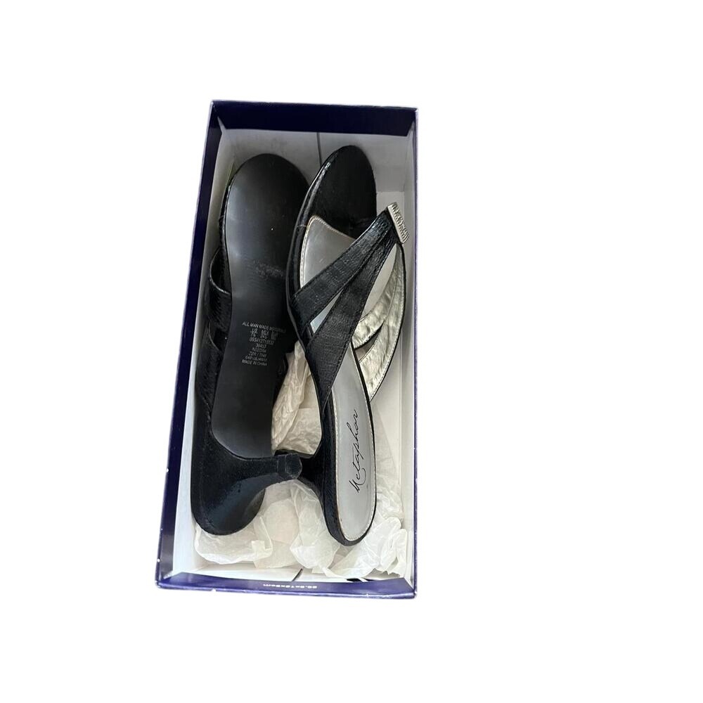 Metaphor Needra Black Heels‎ - Size 7.5